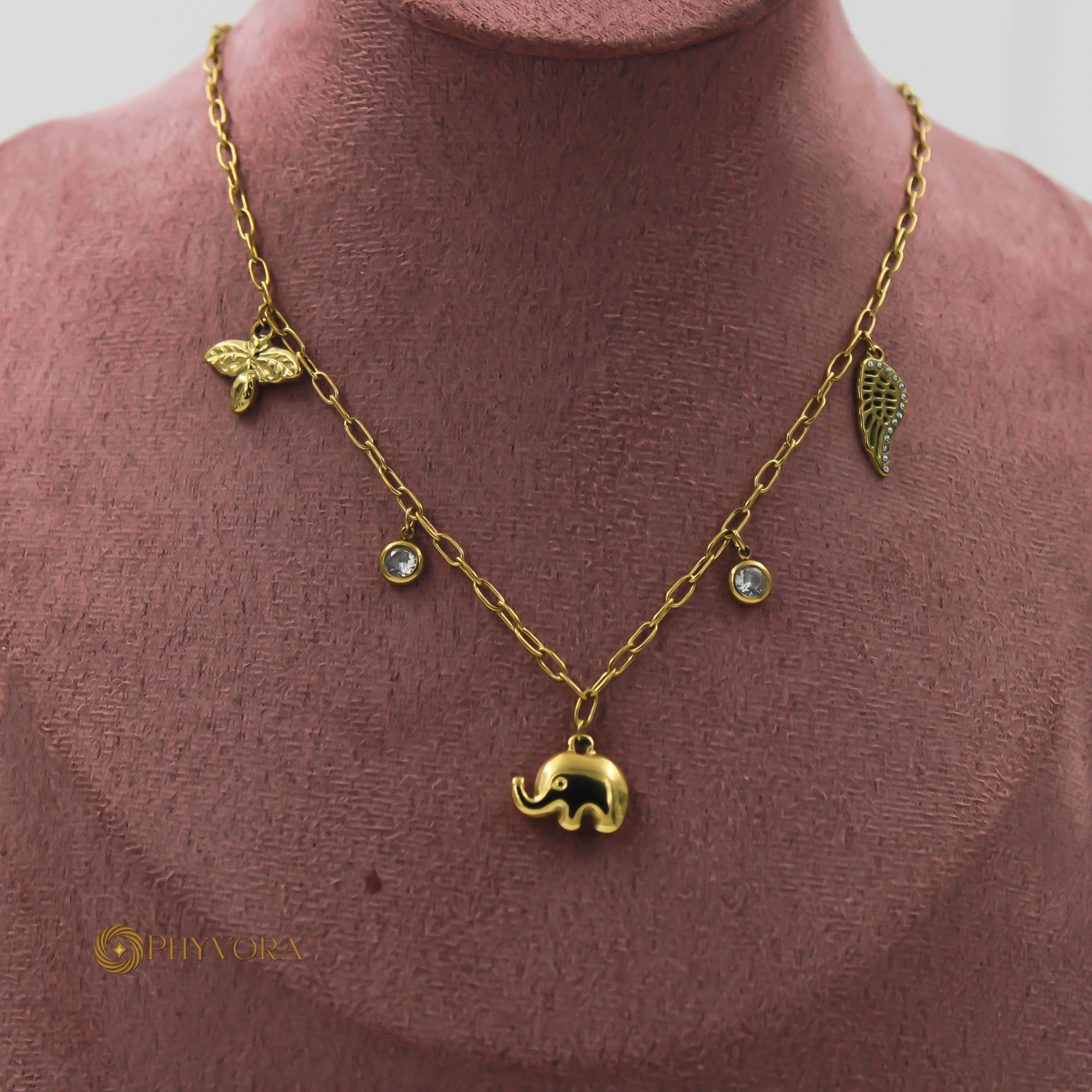 Safari Bliss Charm 18k Necklace